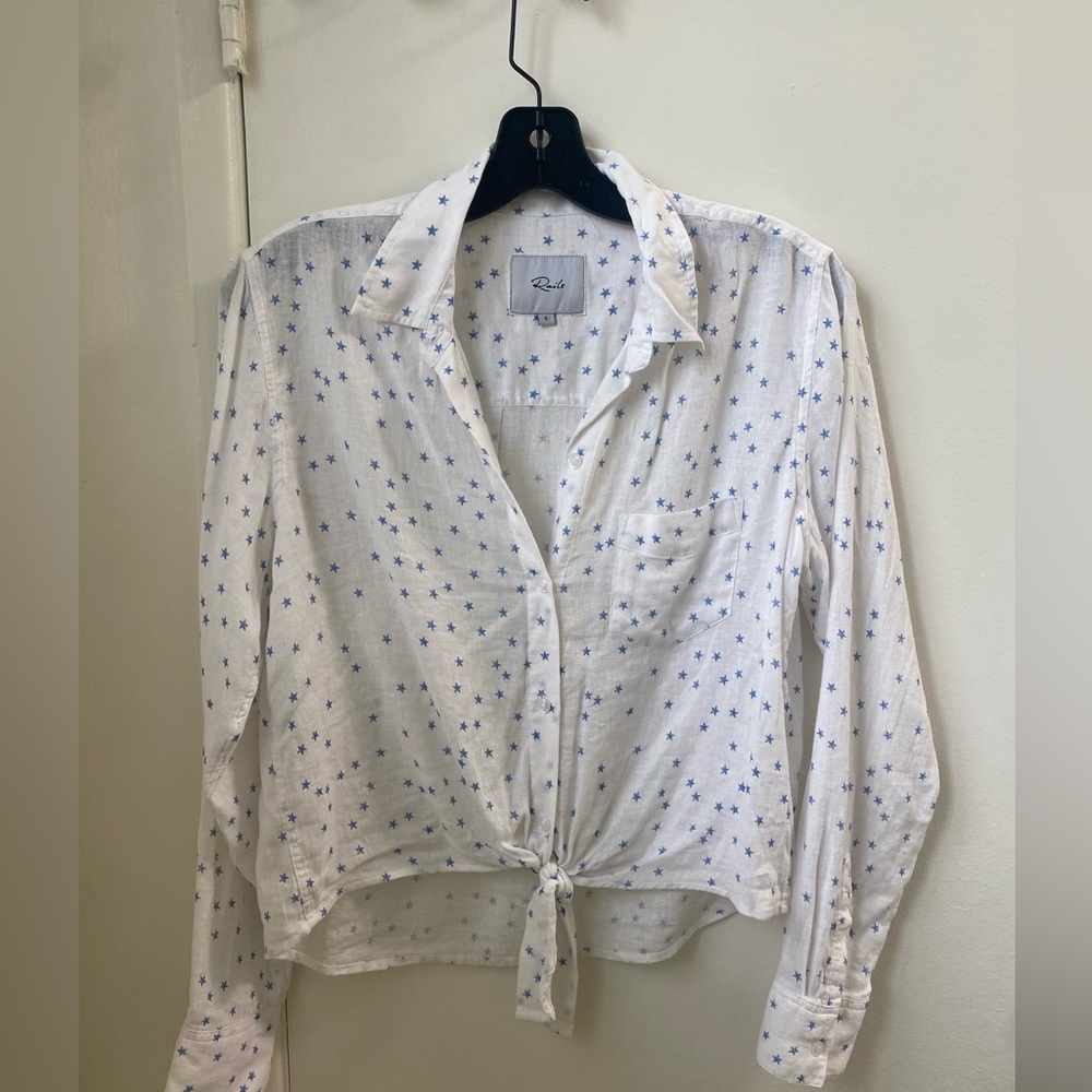 Rails Blue Star Blouse - Size S